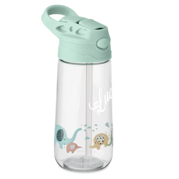 Dětská láhev na vodu "Slůňata" s jménem podle vašeho výběru (450ml)