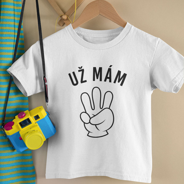 Dětské narozeninové tričko s věkem podle Vašeho výběru