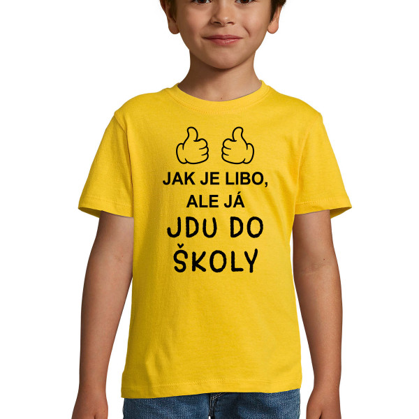 Dětské tričko "Jdu do školy"