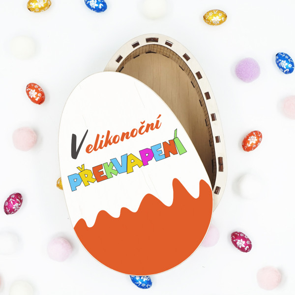 Dřevěná barevná krabička "Velikonoční překvapení" Dřevěná barevná krabička "Velikonoční překvapení"