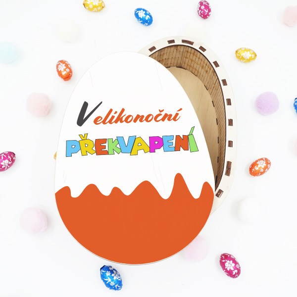 Dřevěná barevná krabička "Velikonoční překvapení" Dřevěná barevná krabička "Velikonoční překvapení"