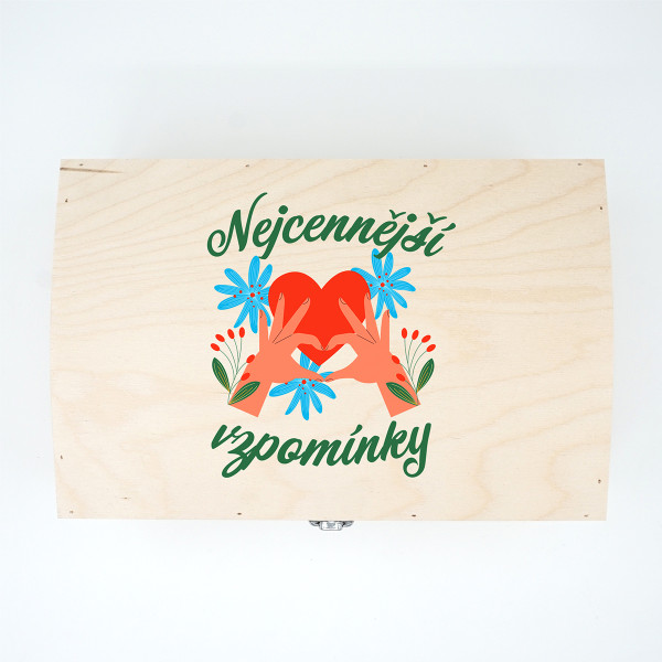 Dřevěná krabička "Nejcennější vzpomínky" Dřevěná krabička "Nejcennější vzpomínky"