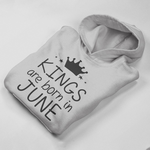 Mikina "Kings are born" s měsícem podle Vašeho výběru Mikina "Kings are born" s měsícem podle Vašeho výběru