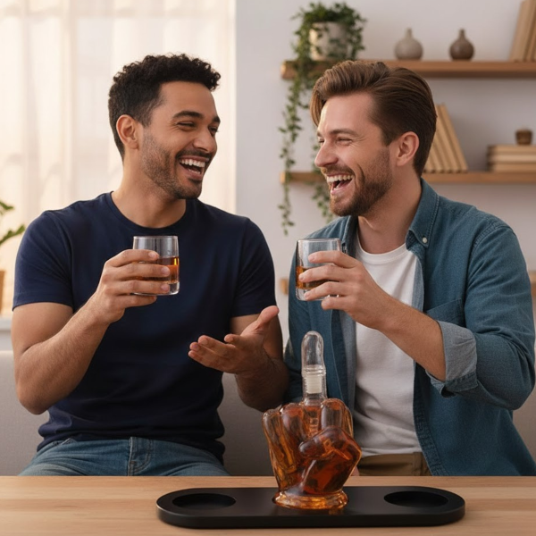 Sada karafy a 2 sklenic „Middle Finger“