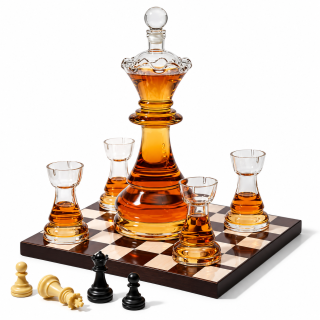 Sada karafy a 4 sklenic "Royal Chess" Sada karafy a 4 sklenic "Royal Chess"