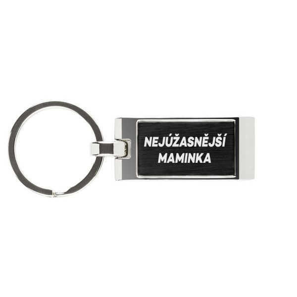 Gravírovaná klíčenka "Nejúžasnější maminka"