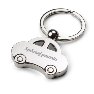 Gravírovaná klíčenka "Spěchej pomalu"