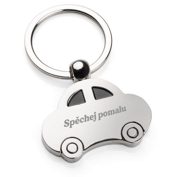 Gravírovaná klíčenka "Spěchej pomalu" Gravírovaná klíčenka "Spěchej pomalu"