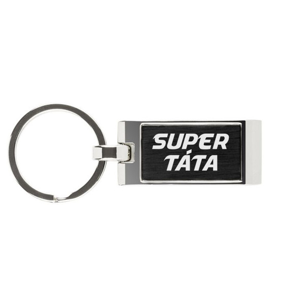 Gravírovaná klíčenka "Super Táta"