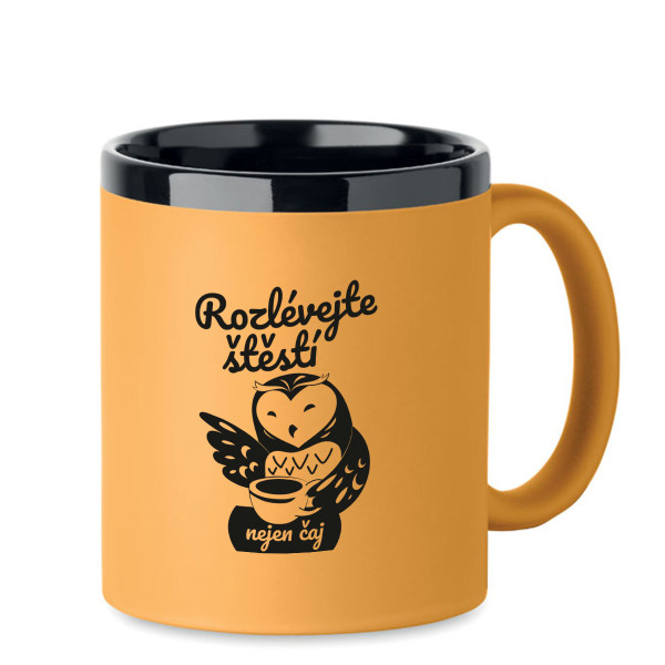 Gravírovaný hrnek "Rozlévejte štěstí, nejen čaj"
