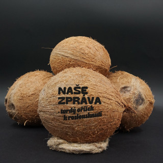 Gravírovaný kokos "Tvrdý oříšek"