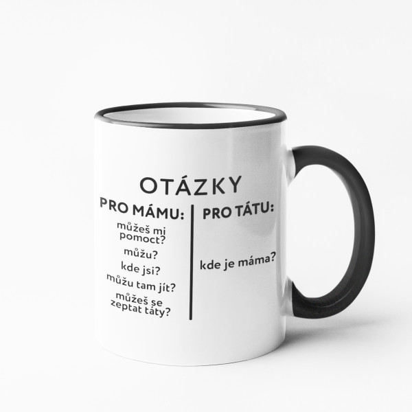 Hrnek „Otázky pro tátu“