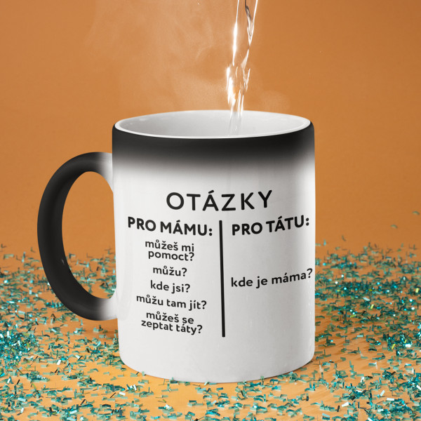 Hrnek „Otázky pro tátu“