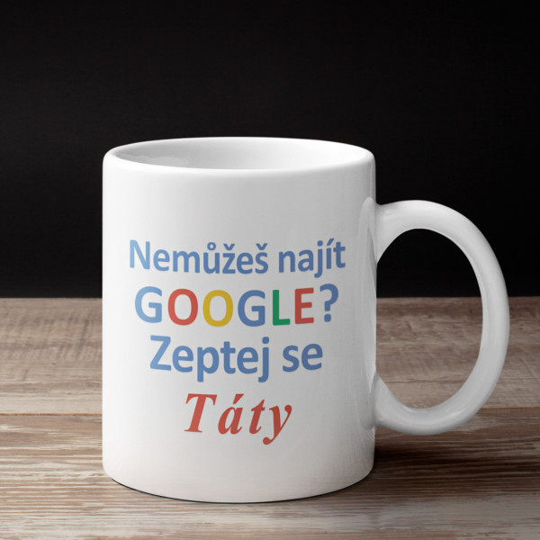 Hrnek „Zeptej se táty“