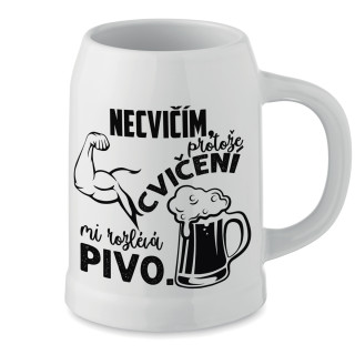 Keramický hrnek "Necvičím"