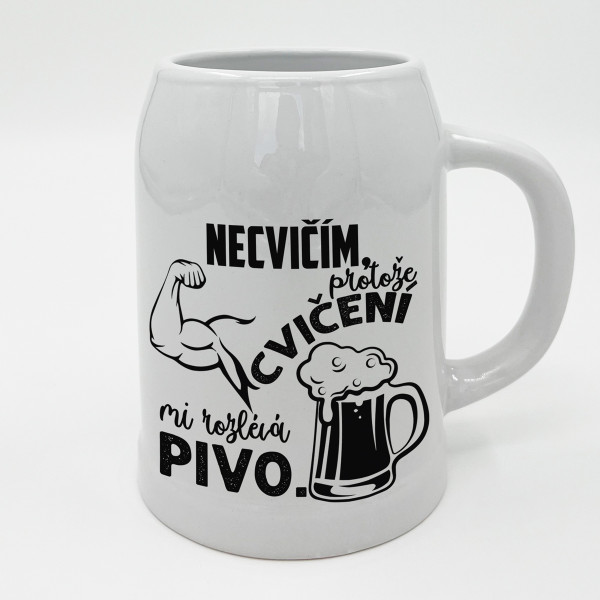 Keramický hrnek "Necvičím" Keramický hrnek "Necvičím"