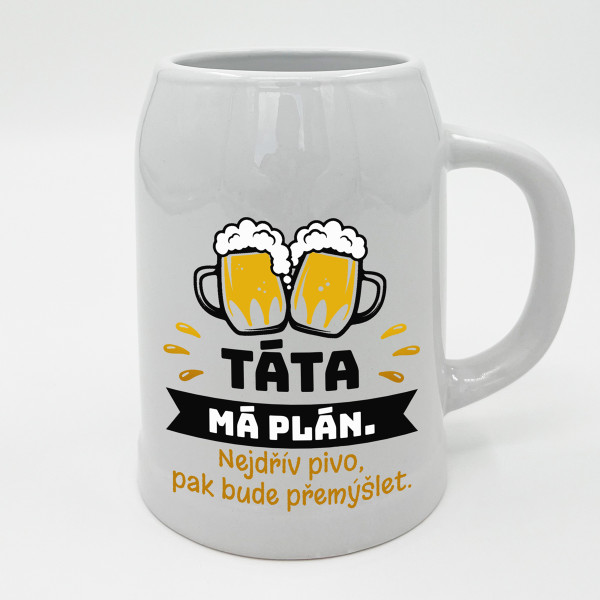 Keramický hrnek "Táta má plán"