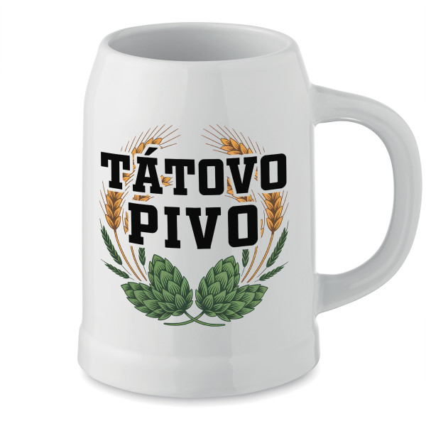 Keramický hrnek "Tátovo pivo"