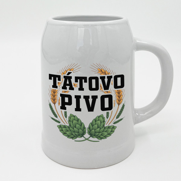 Keramický hrnek "Tátovo pivo"
