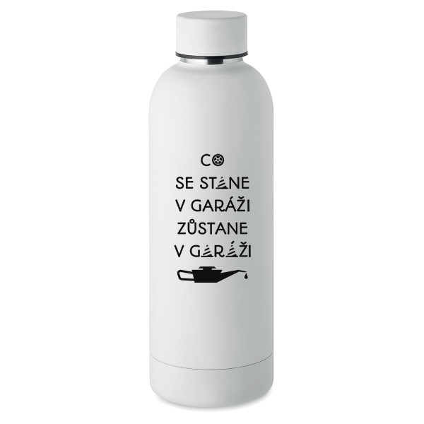 Kovová termoláhev "Zůstává v garáži" (500ml)