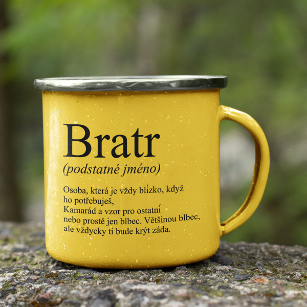 Kovový hrnek "Bratr"