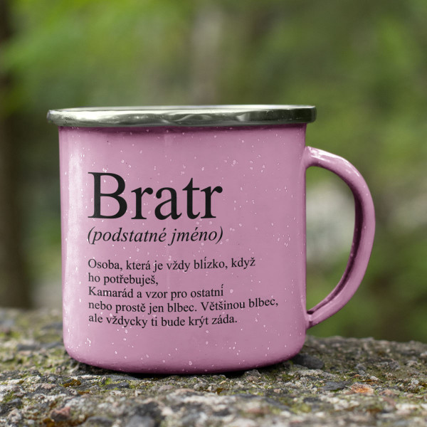 Kovový hrnek "Bratr"