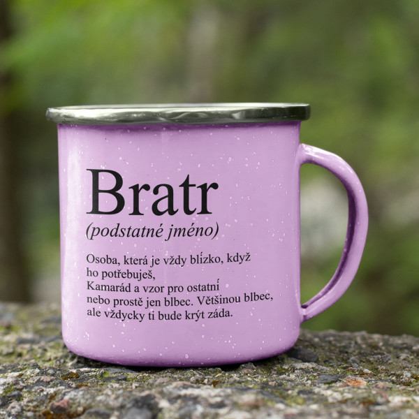 Kovový hrnek "Bratr"