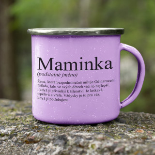 Kovový hrnek "Maminka"