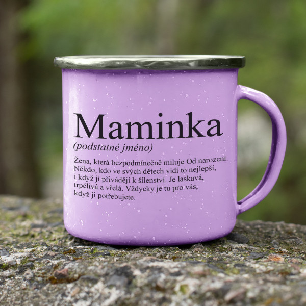 Kovový hrnek "Maminka"