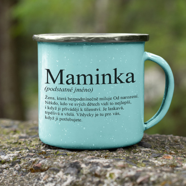 Kovový hrnek "Maminka"