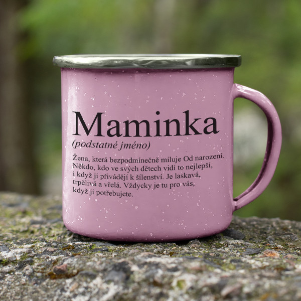 Kovový hrnek "Maminka"
