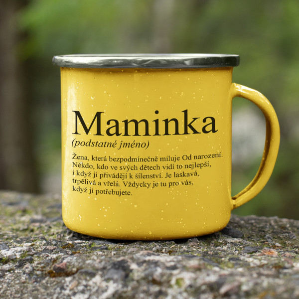 Kovový hrnek "Maminka"