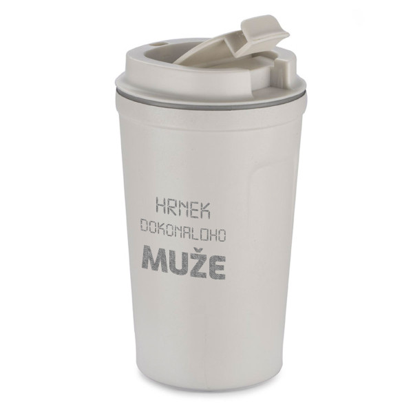 Kovový termohrnek "Hrnek dokonalého muže" (400ml)