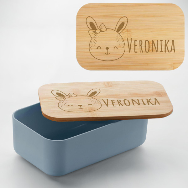 Krabička na oběd "BEIBABOX – králíček" s jménem podle vašeho výběru
