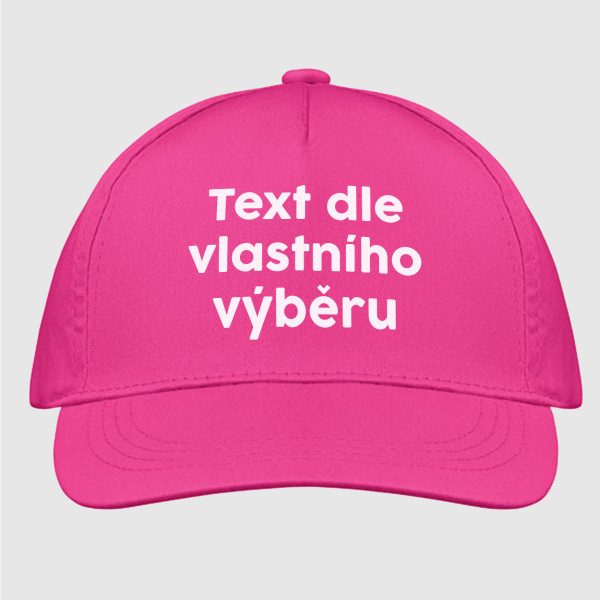 Kšiltovka s Vámi vybraným textem