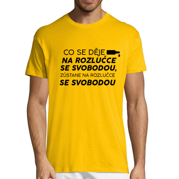 Tričko "Zůstává na rozlučce se svobodou"