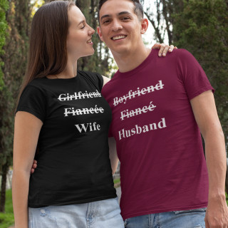 Sada triček "Manželka a manžel"