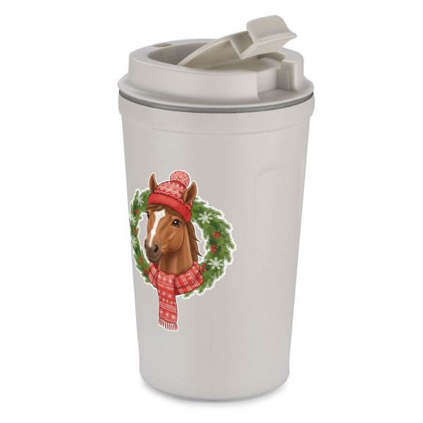 Kovový termohrnek "Rok koně – 2026" (400ml)