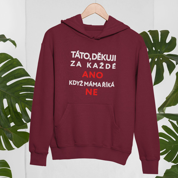 Mikina "Děkuji ti, Tati"