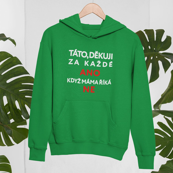 Mikina "Děkuji ti, Tati"