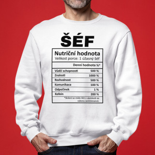 Mikina "Složení šéfa" (bez kapuce)