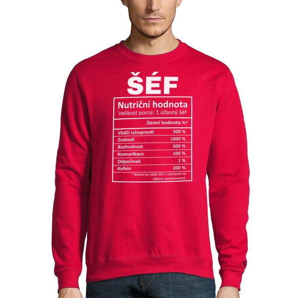 Mikina "Složení šéfa" (bez kapuce)