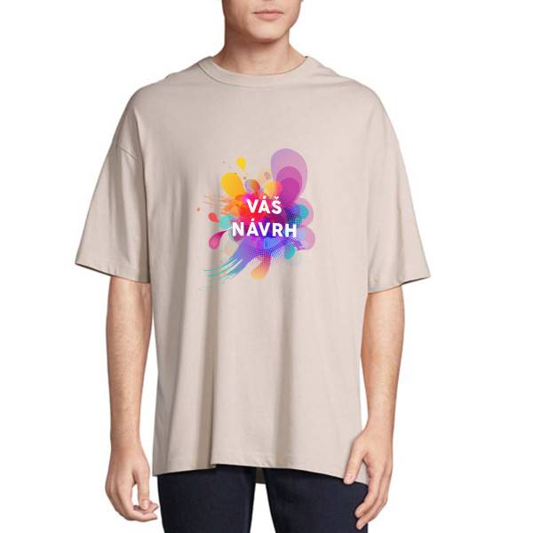 Nadměrné UNISEX tričko s vaším vlastním designem Nadměrné UNISEX tričko s vaším vlastním designem