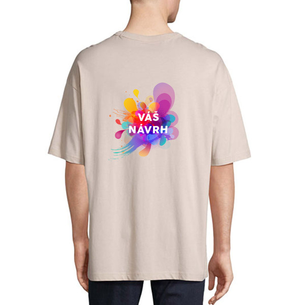 Nadměrné UNISEX tričko s vaším vlastním designem Nadměrné UNISEX tričko s vaším vlastním designem