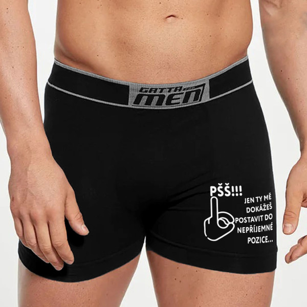 Pánské boxerky "Nepříjemná pozice" Pánské boxerky "Nepříjemná pozice"