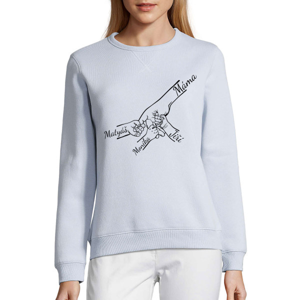 Pastelová mikina "Máma a děti" s vybranými jmény dětí