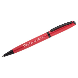 RIO", červené pero "Děkuji, pane učiteli"