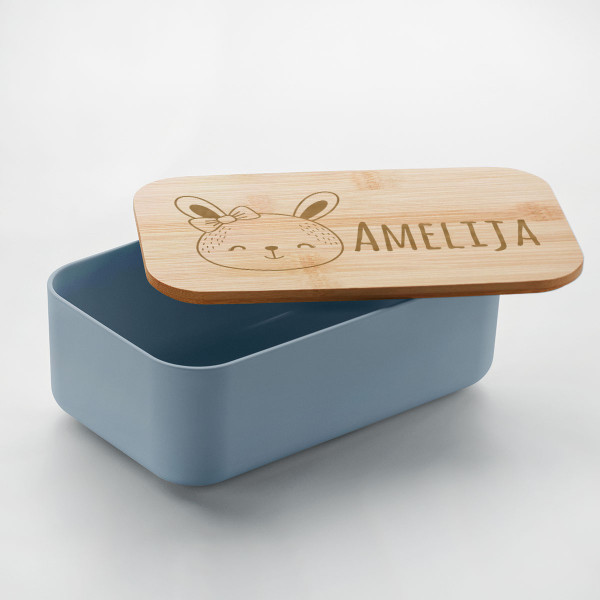 Krabička na oběd "BEIBABOX – králíček" s jménem podle vašeho výběru