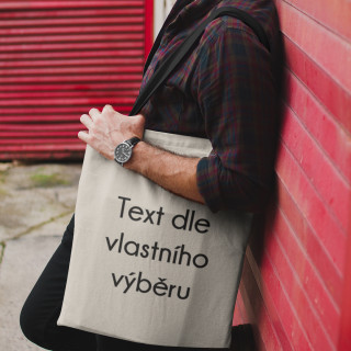 Plátěná taška s Vámi vybraným textem