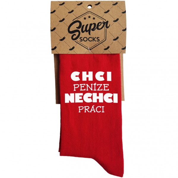 Ponožky "Chci práci"